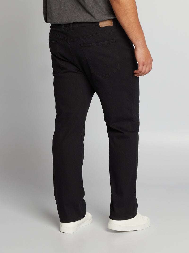 5-pocket straight-leg jeans - L34 BLACK - Kiabi