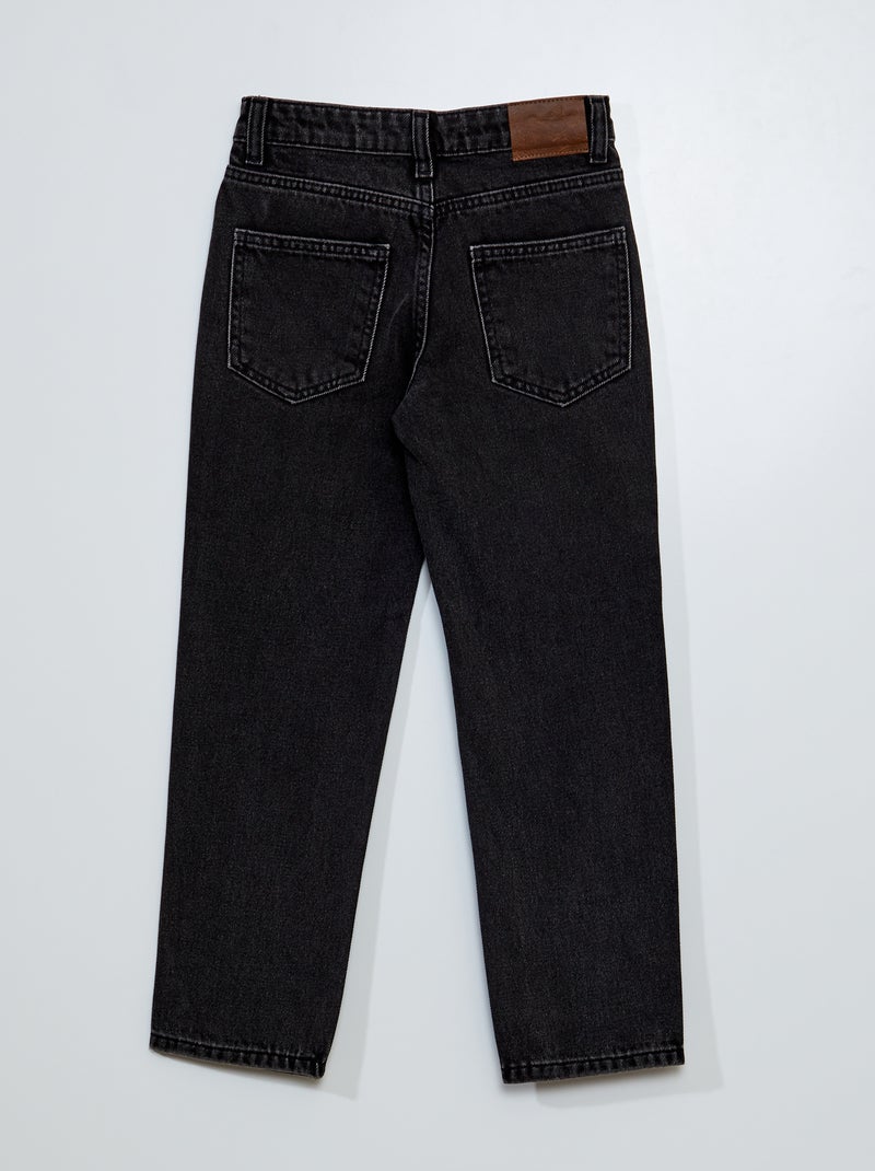 5-pocket straight-leg jeans GREY - Kiabi