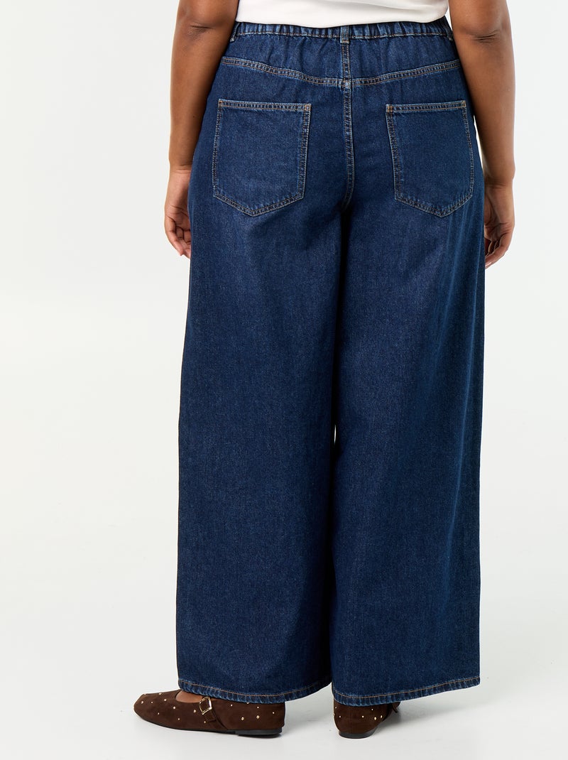 5-pocket super wide leg jeans Blue - Kiabi