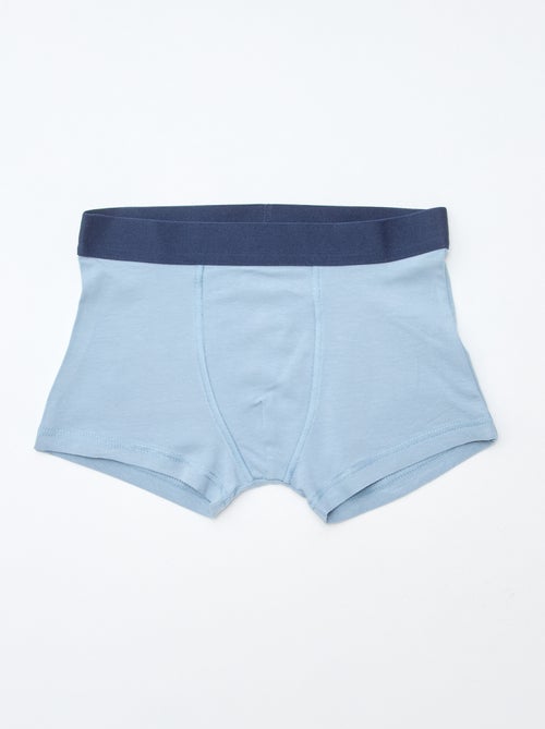5er-Pack einfarbige und bedruckte Boxershorts - Kiabi