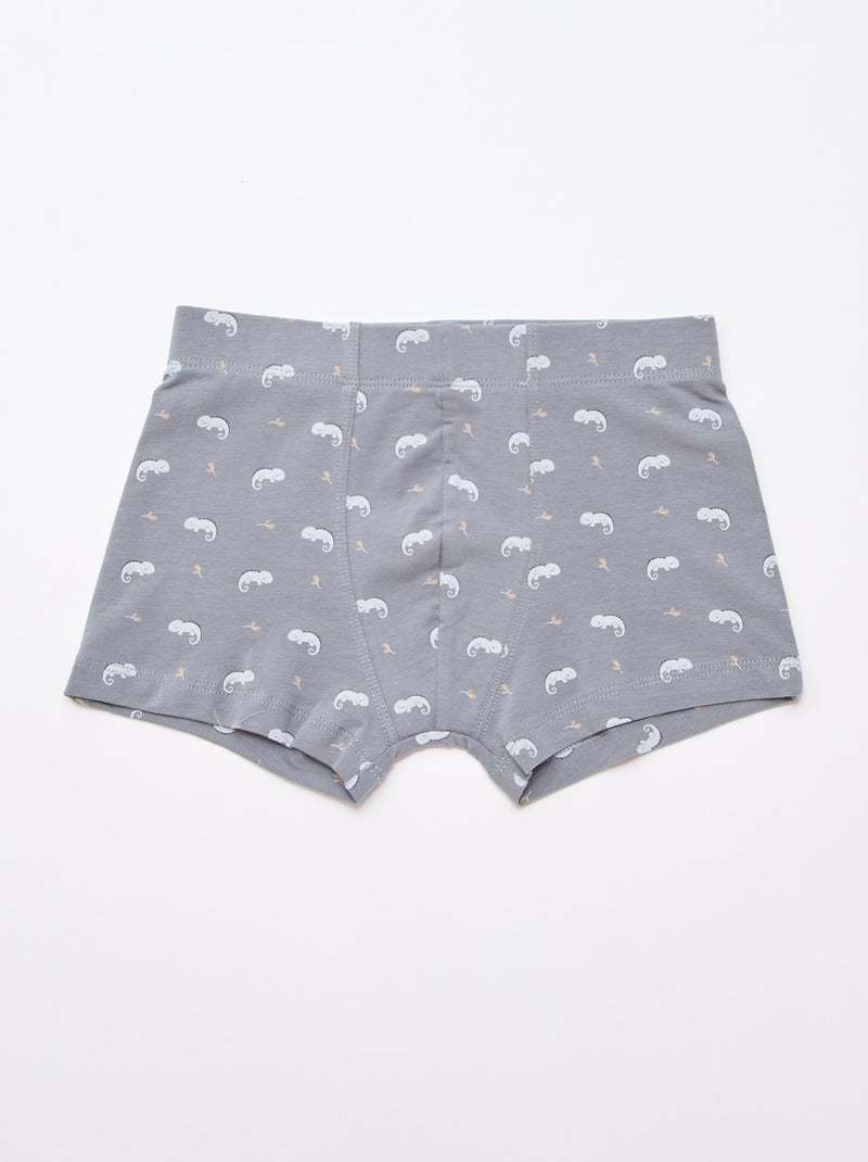 5er-Pack gemusterte Boxershorts Blau - Kiabi