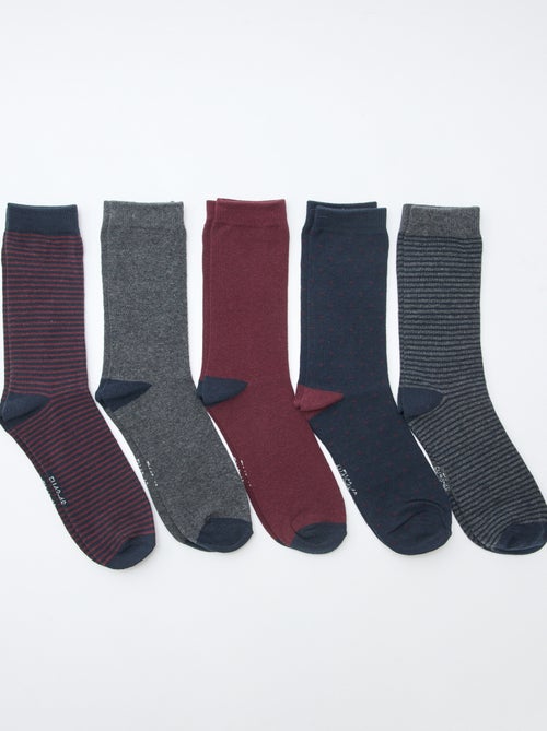 5er-Pack gemusterte Socken - Kiabi