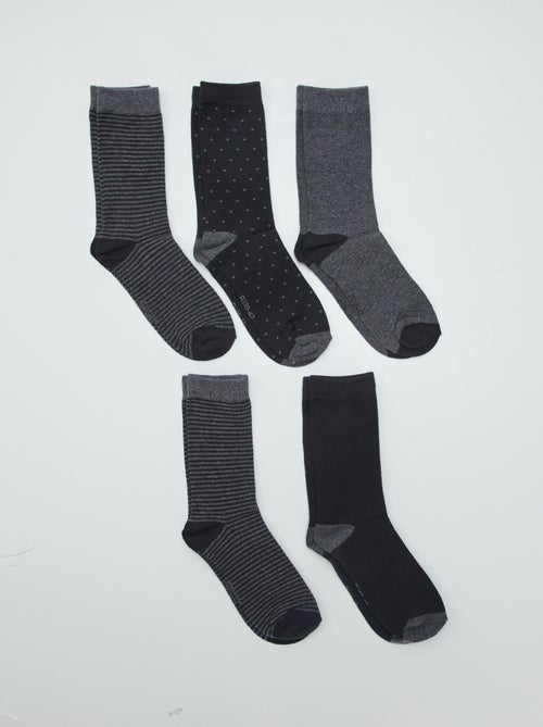 5er-Pack gemusterte Socken - Kiabi