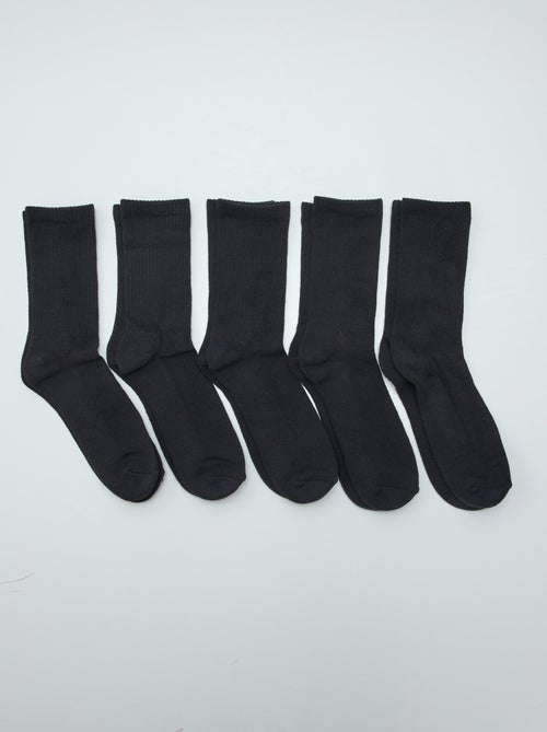 5er-Pack hohe Socken aus Strick - Kiabi