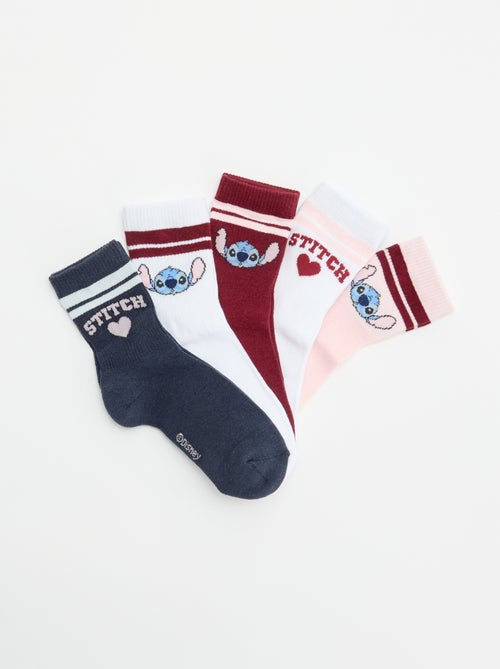 5er-Pack Socken "Stitch" "Disney" - Kiabi