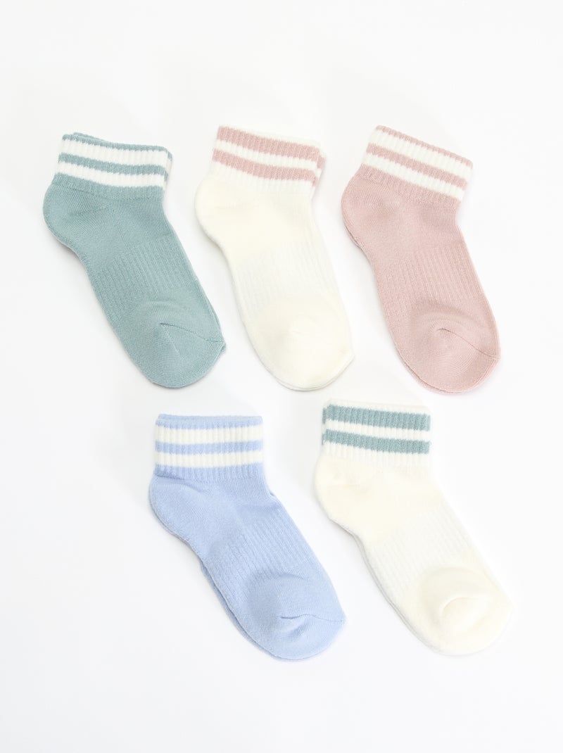 5er-Pack Sportsocken Bleu - Kiabi
