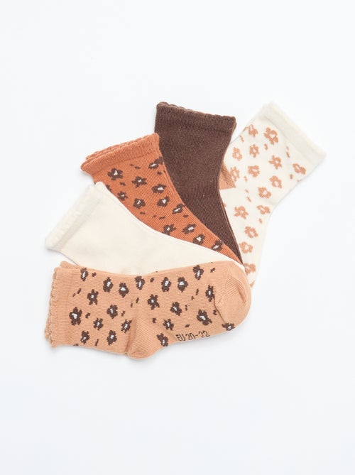 5er-Pack Stretch-Strick-Socken - Kiabi
