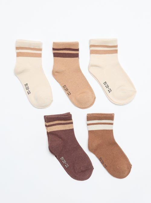 5er-Pack Stretch-Strick-Socken - Kiabi
