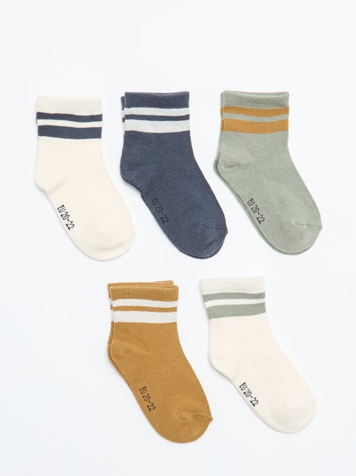 5er-Pack Stretch-Strick-Socken - Kiabi