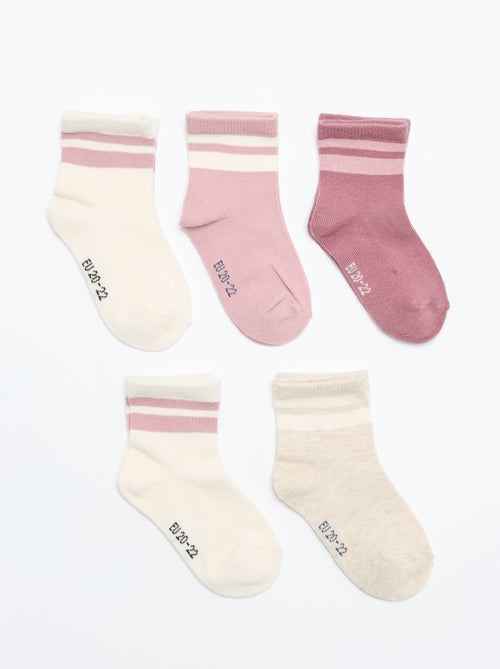 5er-Pack Stretch-Strick-Socken - Kiabi