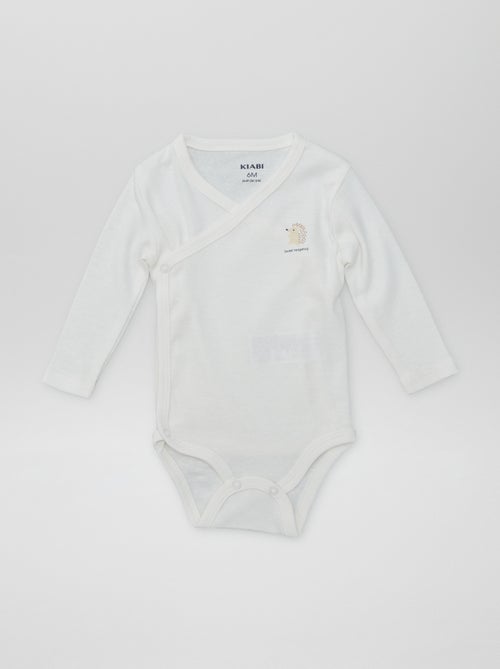 7 bodies à forme croisée + pochon de rangement - Kiabi