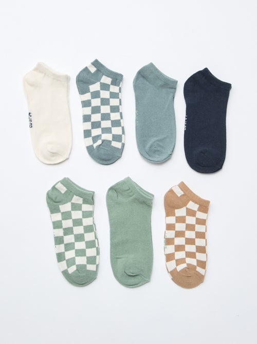 7-Pack of Invisible Ankle Socks - Kiabi