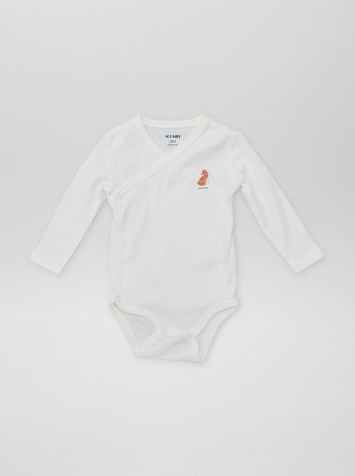 7 Wrap-Front Bodysuits + Storage Pouch - Kiabi