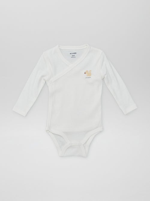 7 Wrap-Front Bodysuits + Storage Pouch - Kiabi