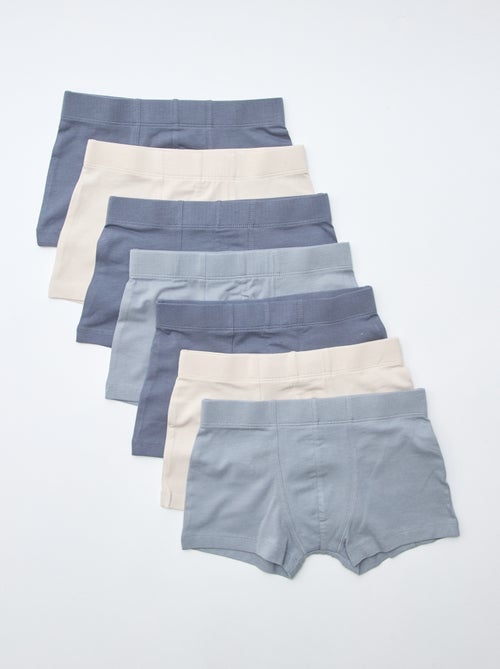 7er-Pack Baumwoll-Boxershorts - Kiabi