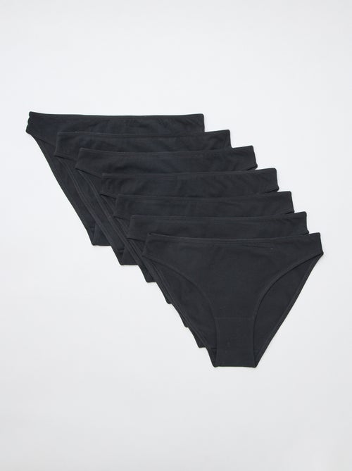 7er-Pack Baumwollslips - Kiabi