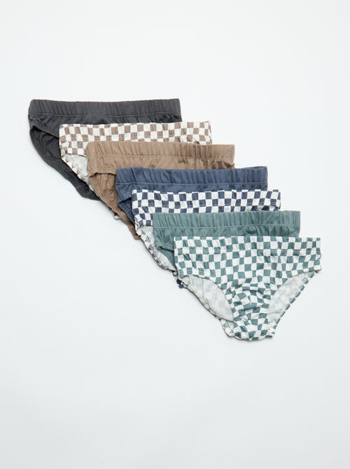 7er-Pack Slips mit Prints - Kiabi