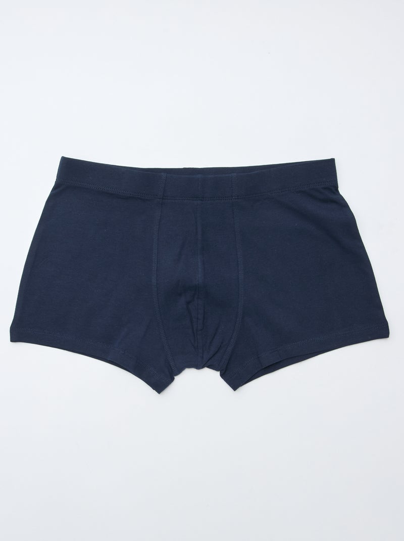 7er-Pack Stretch-Boxershorts Blau - Kiabi