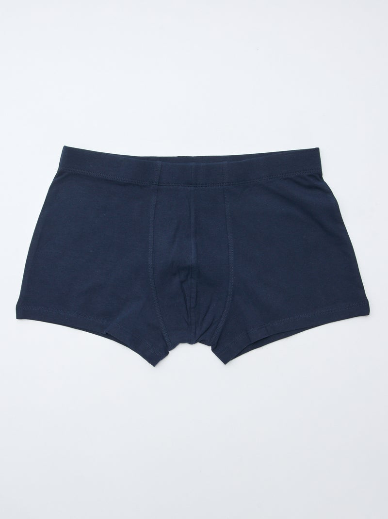 7er-Pack Stretch-Boxershorts Blau - Kiabi