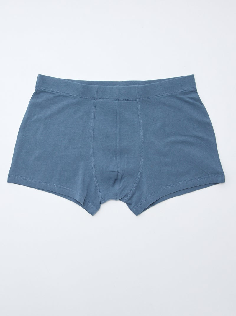 7er-Pack Stretch-Boxershorts Blau - Kiabi