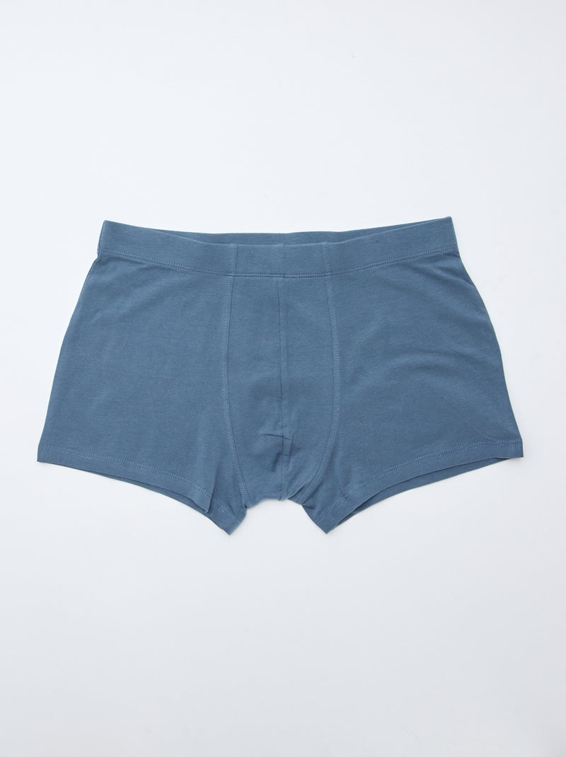 7er-Pack Stretch-Boxershorts Blau - Kiabi