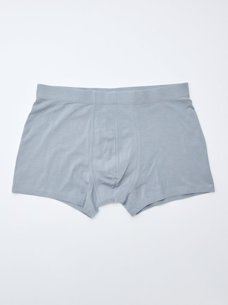 7er-Pack Stretch-Boxershorts Blau - Kiabi