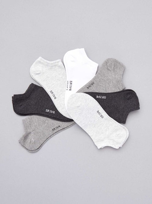 7er-Pack unsichtbare Socken - Kiabi