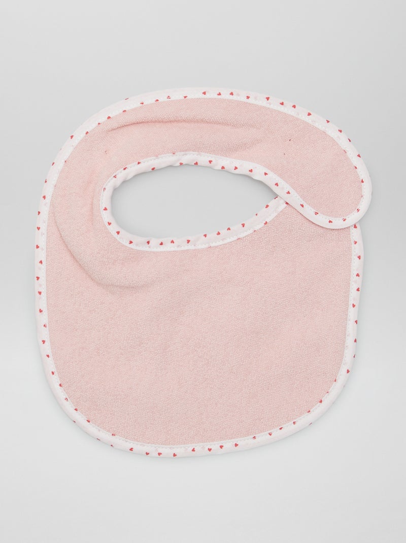 7er-Set Frottee-Lätzli mit Klettverschluss Rosa - Kiabi