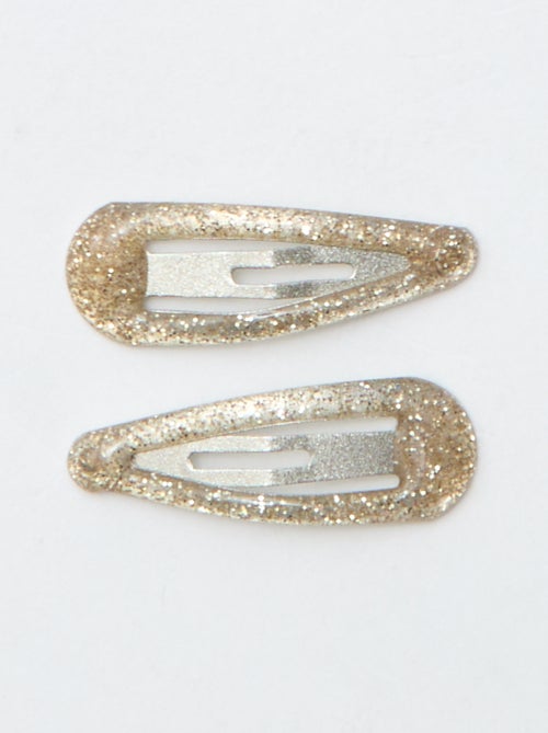 8er-Set Mini-Klick-Klack-Haarspangen - Kiabi