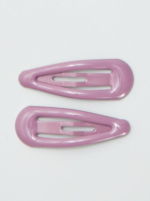 8er-Set Mini-Klick-Klack-Haarspangen - Kiabi