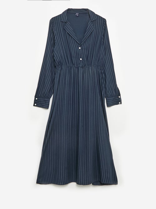 Abito a camicia lungo facile da indossare - Kiabi