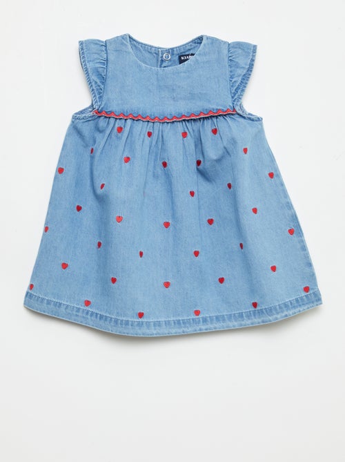 Abito a maniche corte in denim leggero - Kiabi