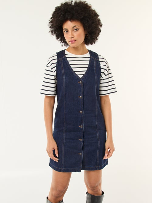 Abito denim senza maniche in cotone - Kiabi