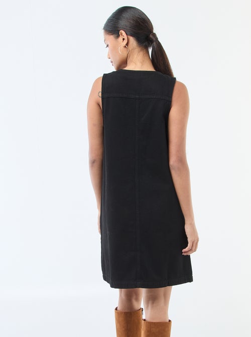 Abito in denim senza maniche in cotone - Kiabi