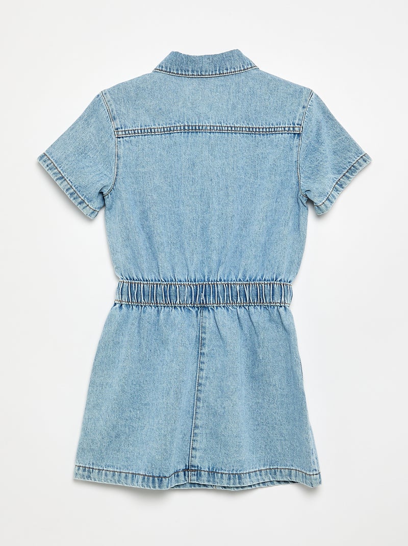 Abito in denim taglio camicia Blu - Kiabi