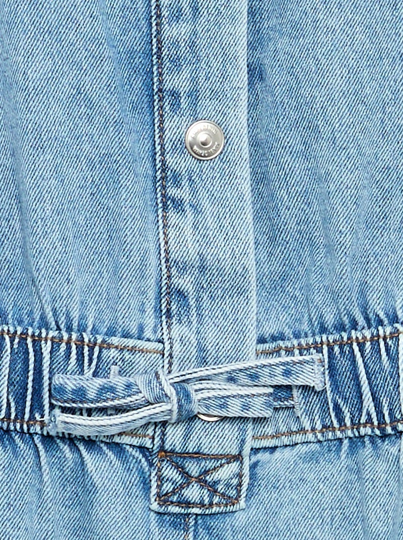 Abito in denim taglio camicia Blu - Kiabi