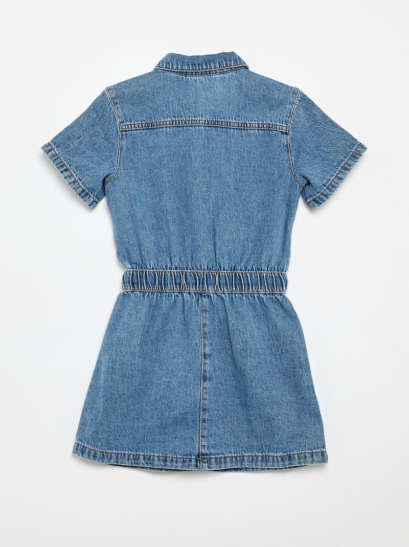 Abito in denim taglio camicia Blu - Kiabi