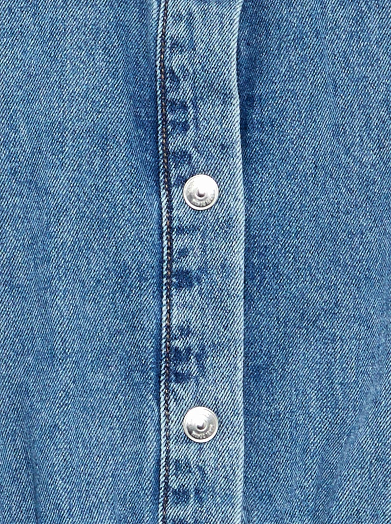 Abito in denim taglio camicia Blu - Kiabi