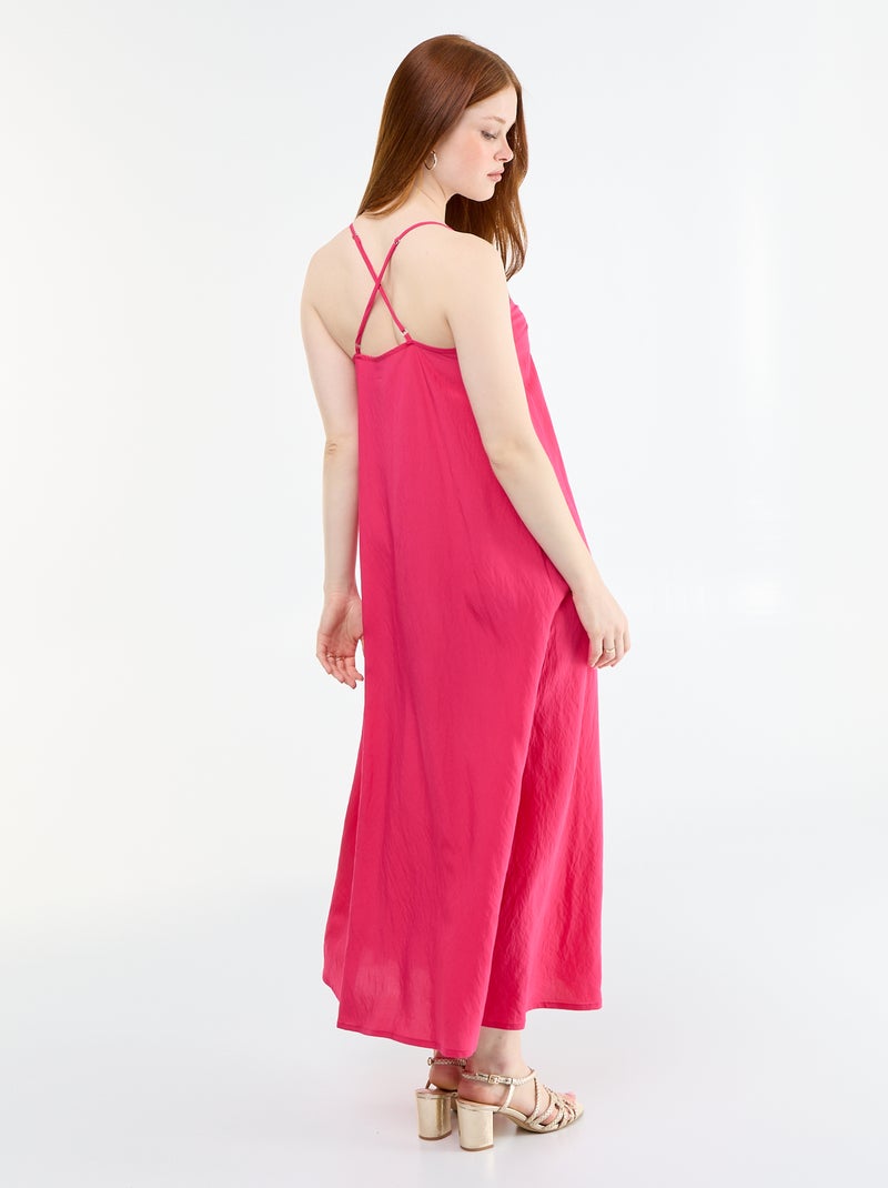 Abito lungo fluido Rosa - Kiabi