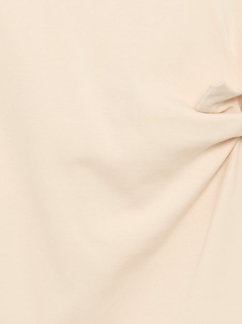 Abito t-shirt con nodo laterale - Kiabi