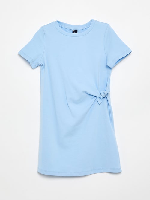 Abito t-shirt con nodo laterale - Kiabi
