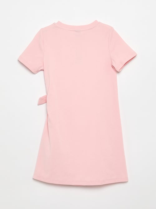 Abito t-shirt con nodo laterale - Kiabi