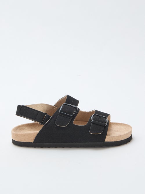 Adjustable Faux Suede Flat Sandals - Kiabi