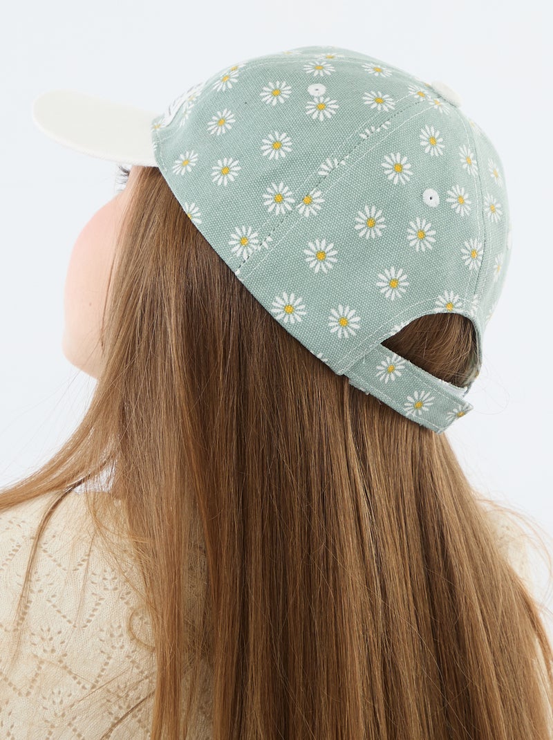 Adjustable Patterned Cap Green - Kiabi