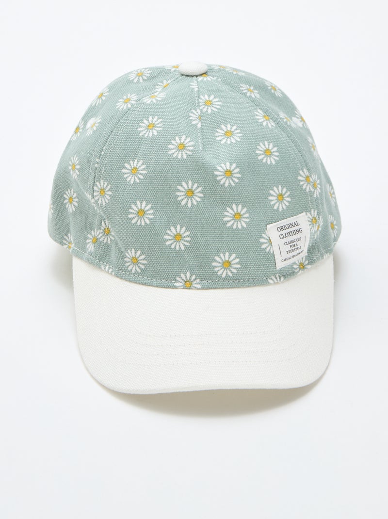 Adjustable Patterned Cap Green - Kiabi
