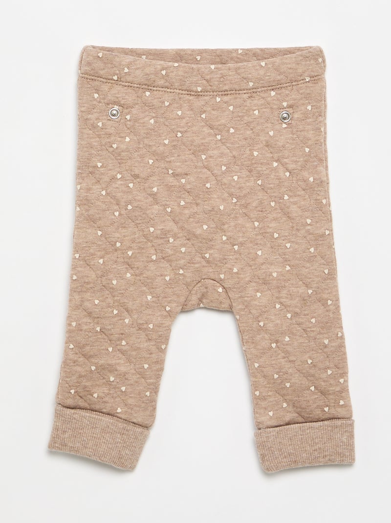 Adjustable Quilted 2-Piece Pyjamas Brown - Kiabi