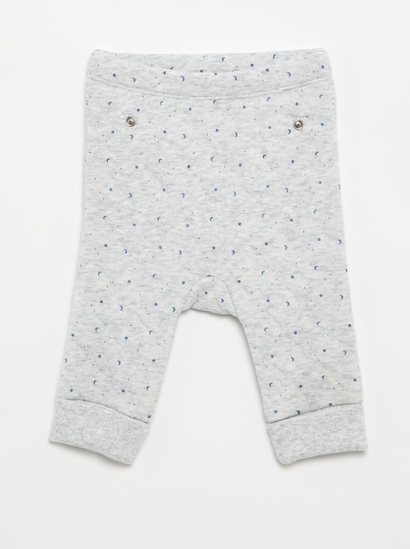 Adjustable Quilted 2-Piece Pyjamas Grey - Kiabi