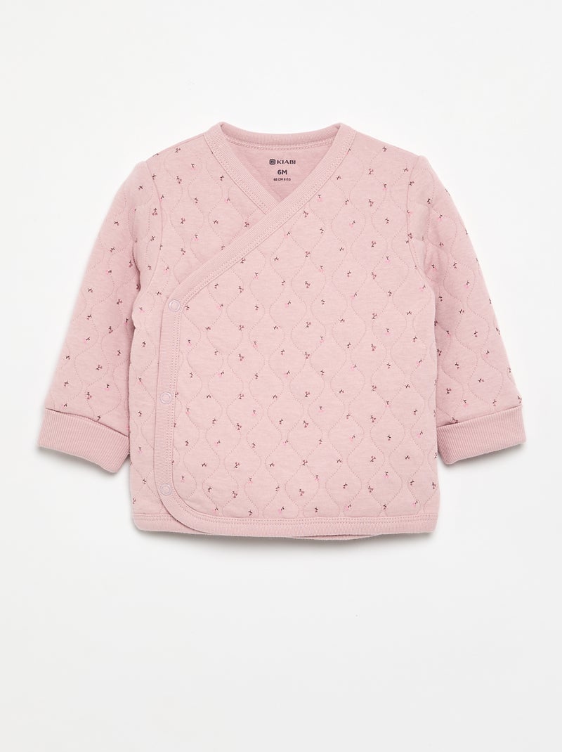 Adjustable Quilted 2-Piece Pyjamas Pink - Kiabi