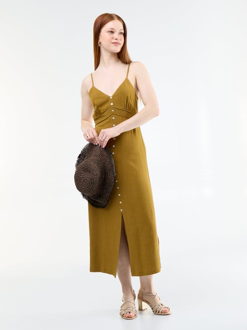 Adjustable spaghetti strap maxi dress - Kiabi Adjustable spaghetti strap maxi dress - Kiabi