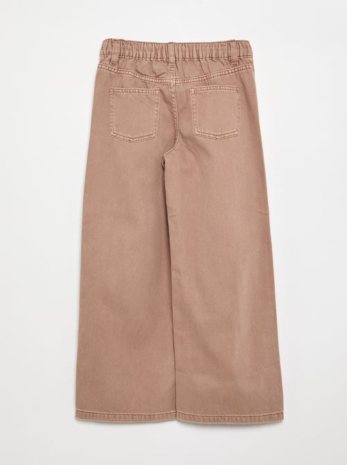 Adjustable Waist Wide Leg Trousers - Kiabi